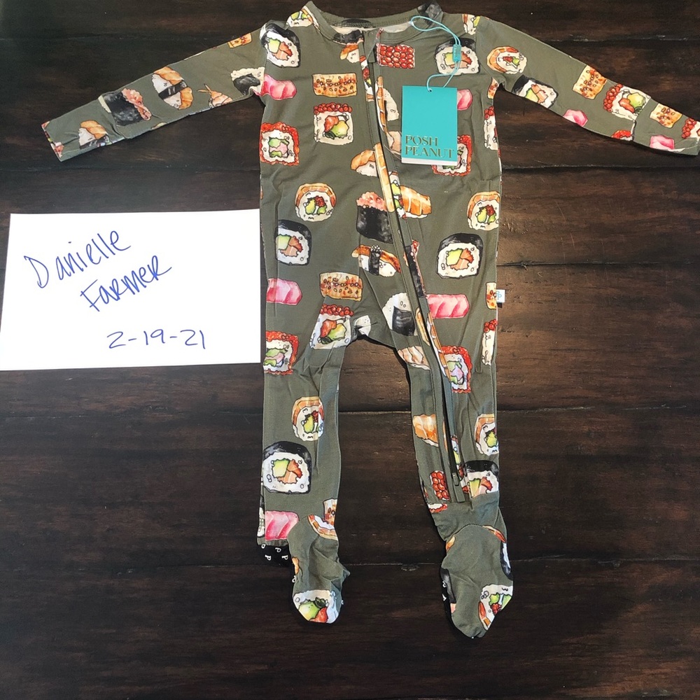 Posh Peanut Sashimi Zippered One Piece